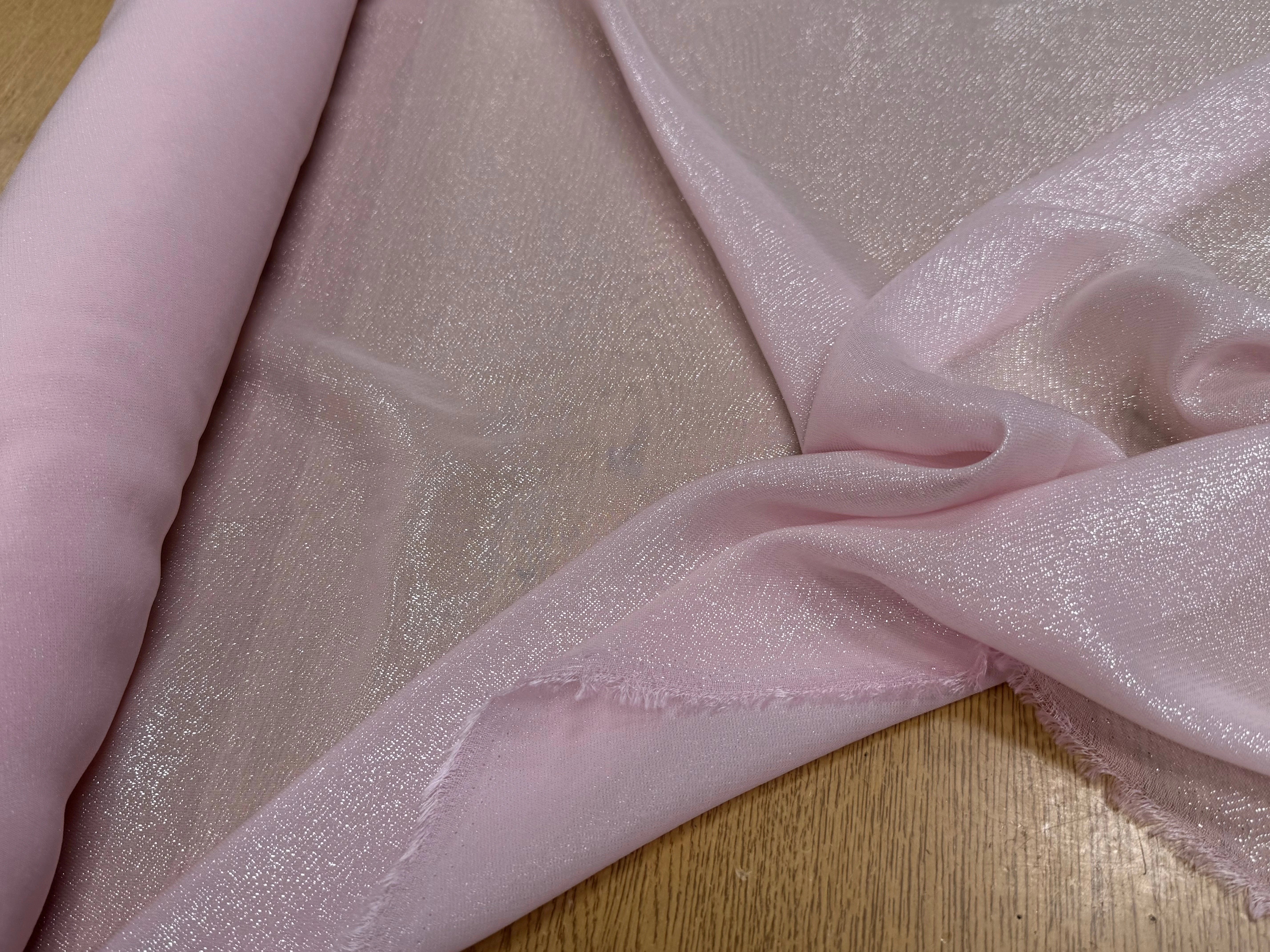 LAMÉ VISCOSE ROSE BARBE À PAPA - My Little Coupon