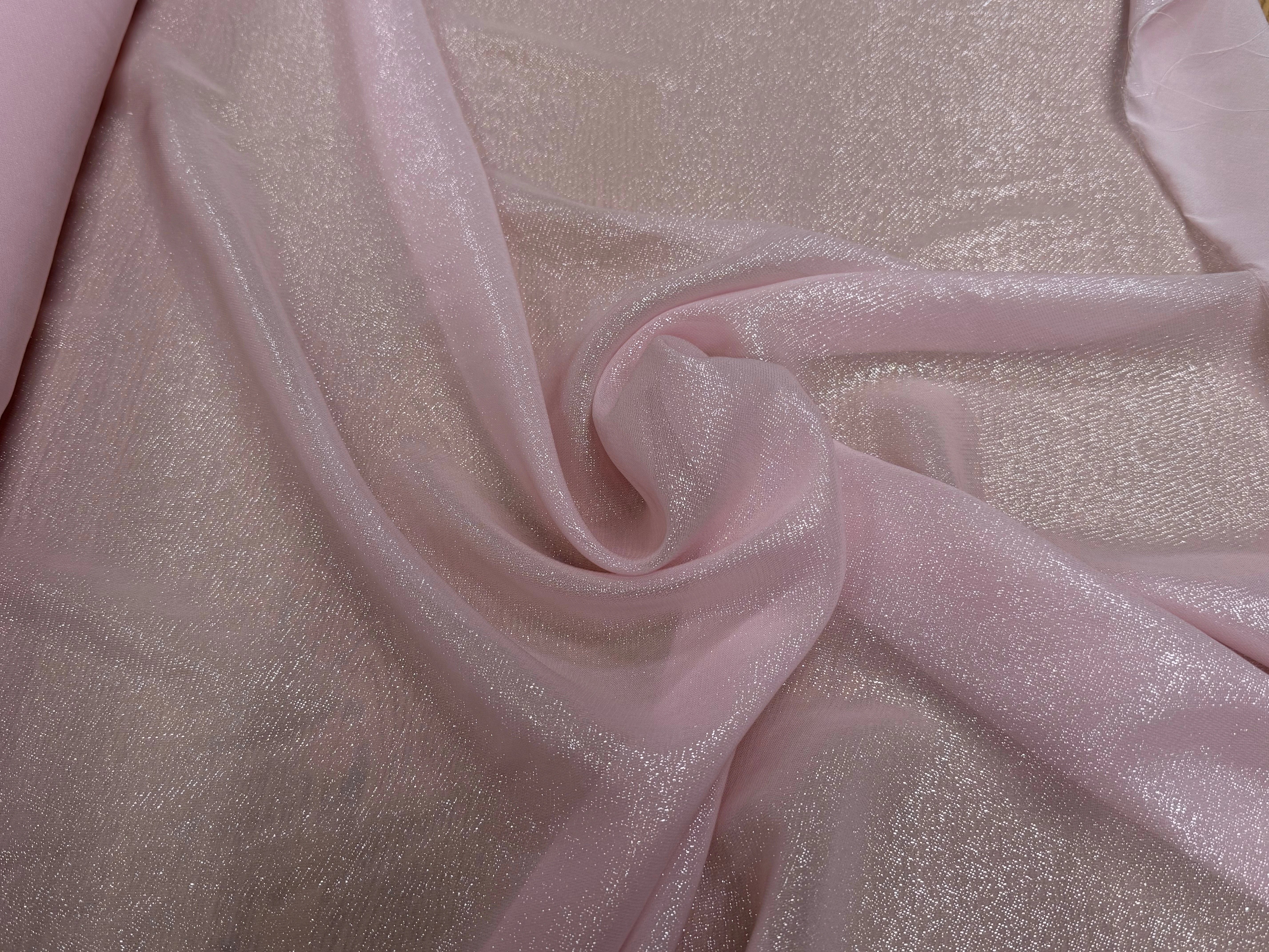 LAMÉ VISCOSE ROSE BARBE À PAPA - My Little Coupon