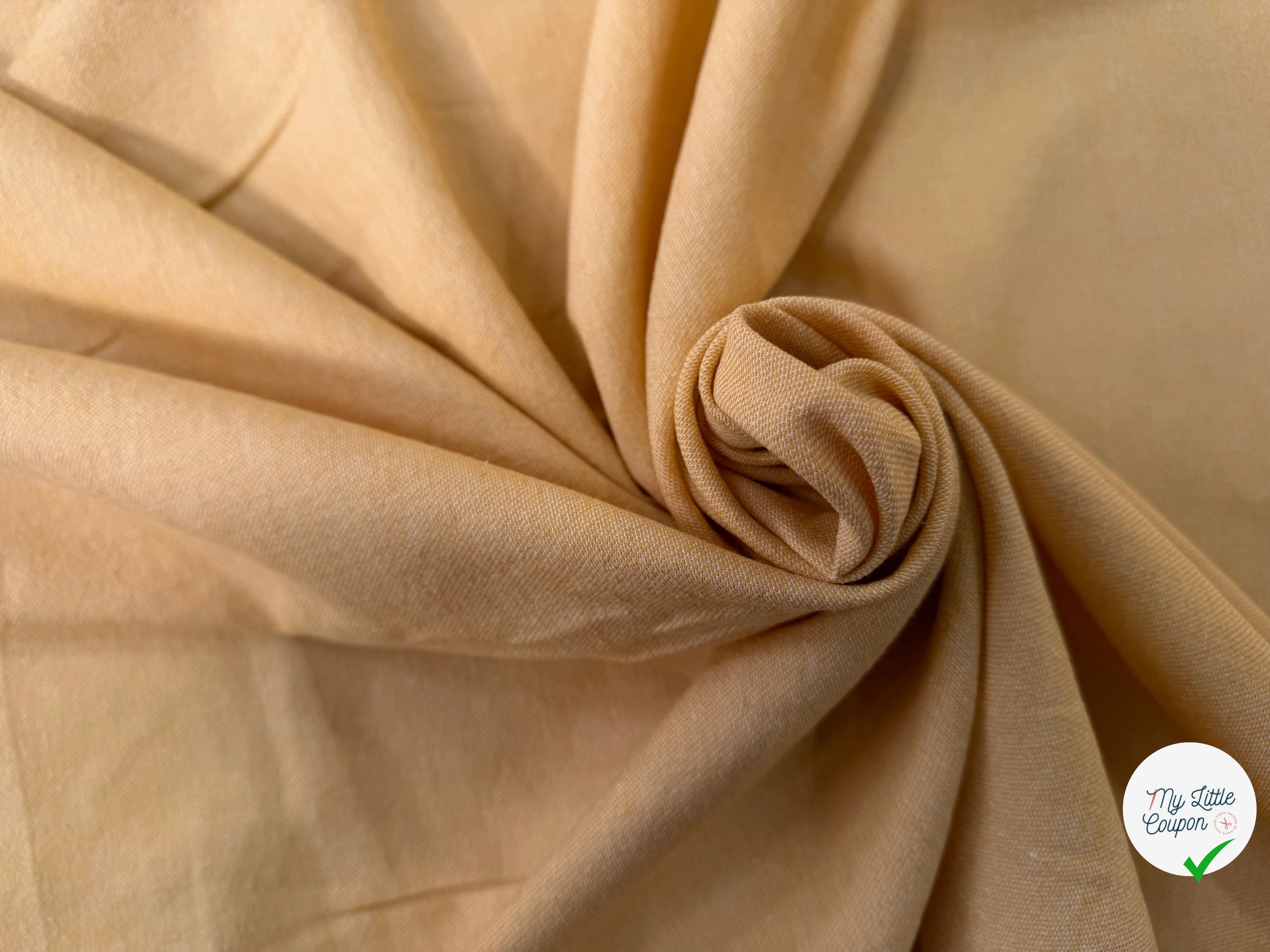 LIN COTON JAUNE TWILL ESPRIT DENIM - My Little Coupon