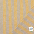 Lin et coton rayures jaune