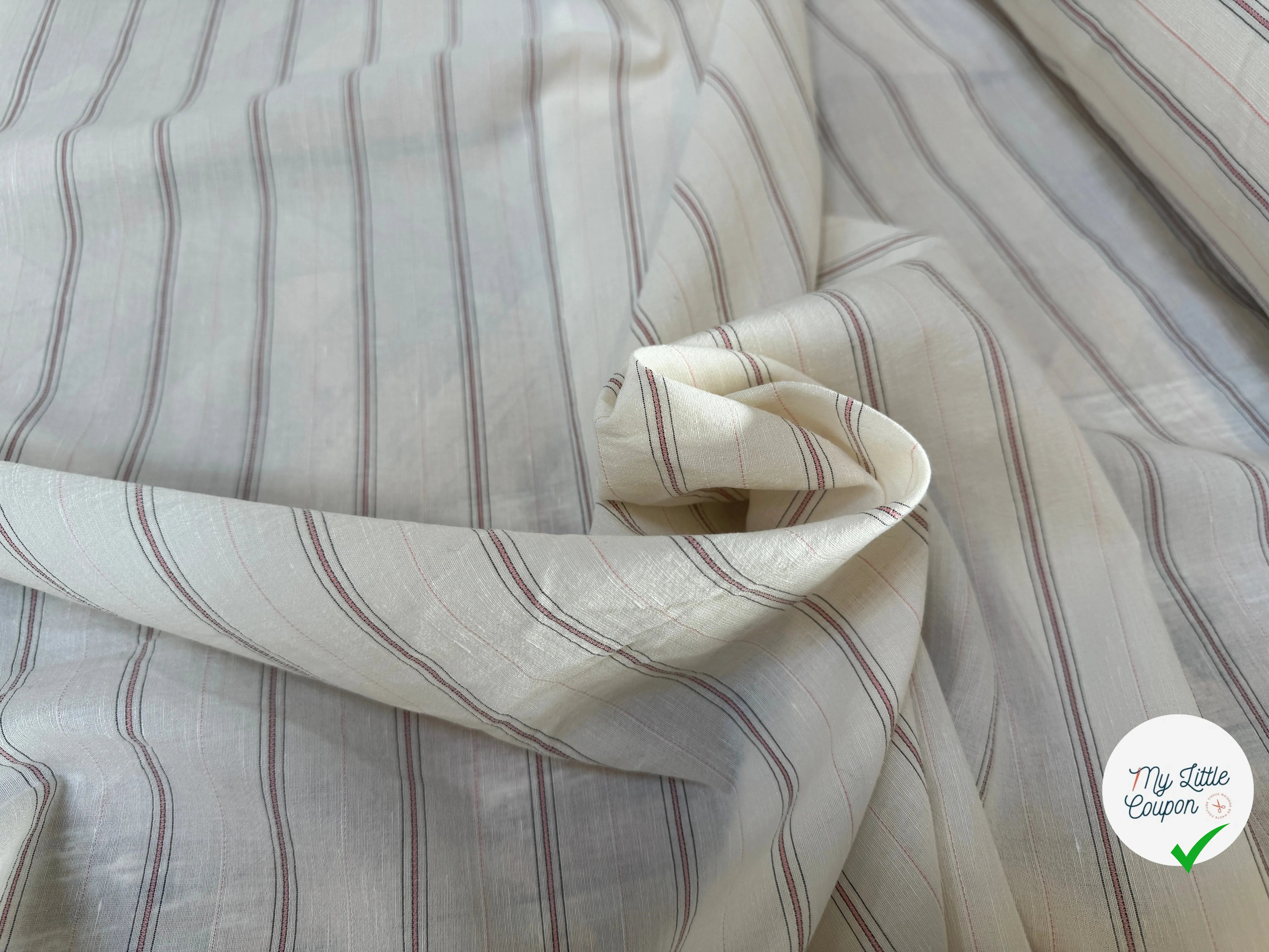 LIN LEGER RAYURES TEXTURÉ - My Little Coupon