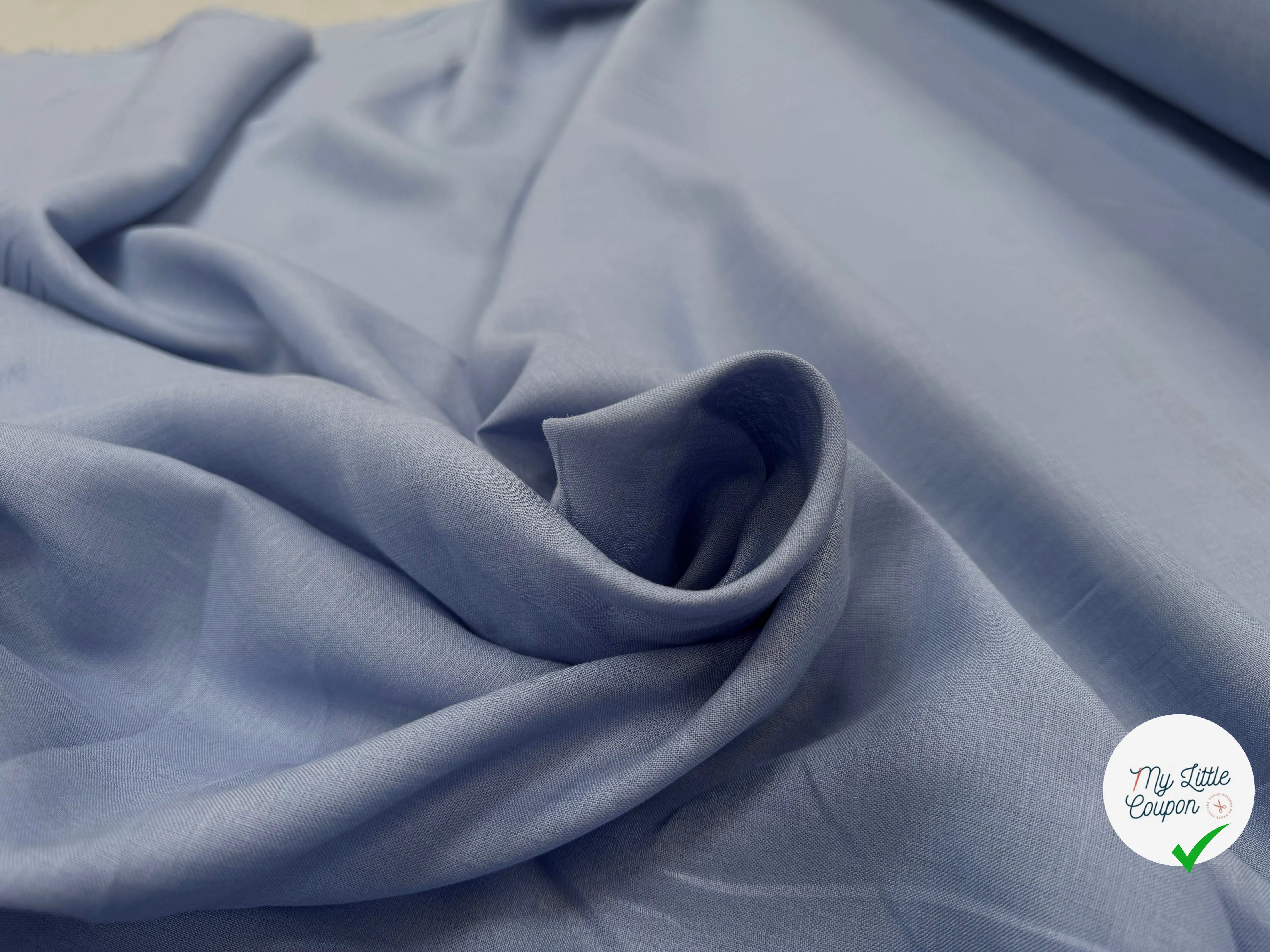 LIN UNI 100% LIN U2012 BLEU GRIS - My Little Coupon