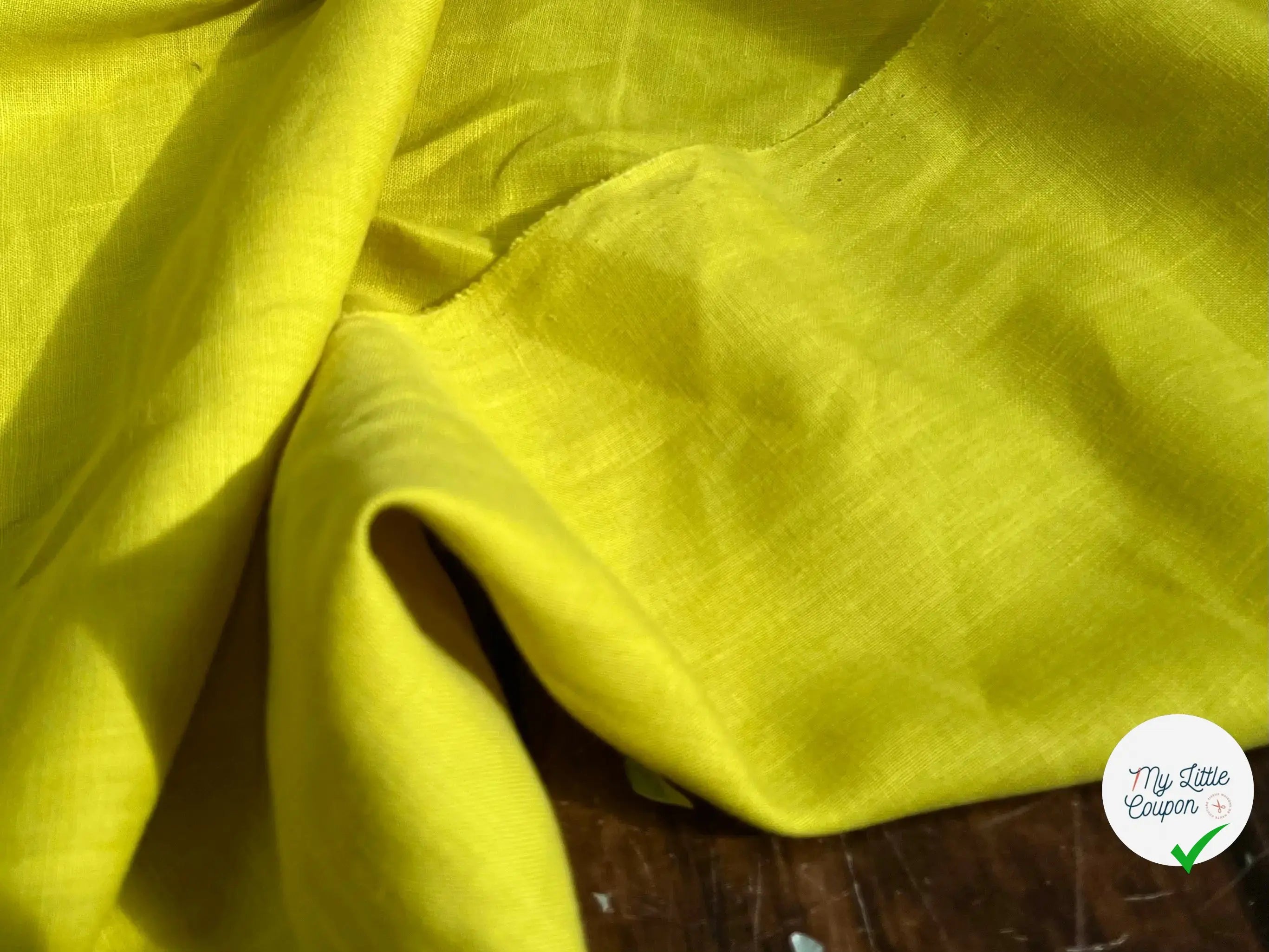 (Chute) LIN UNI 100% LIN U202 JAUNE GAZANIA - My Little Coupon