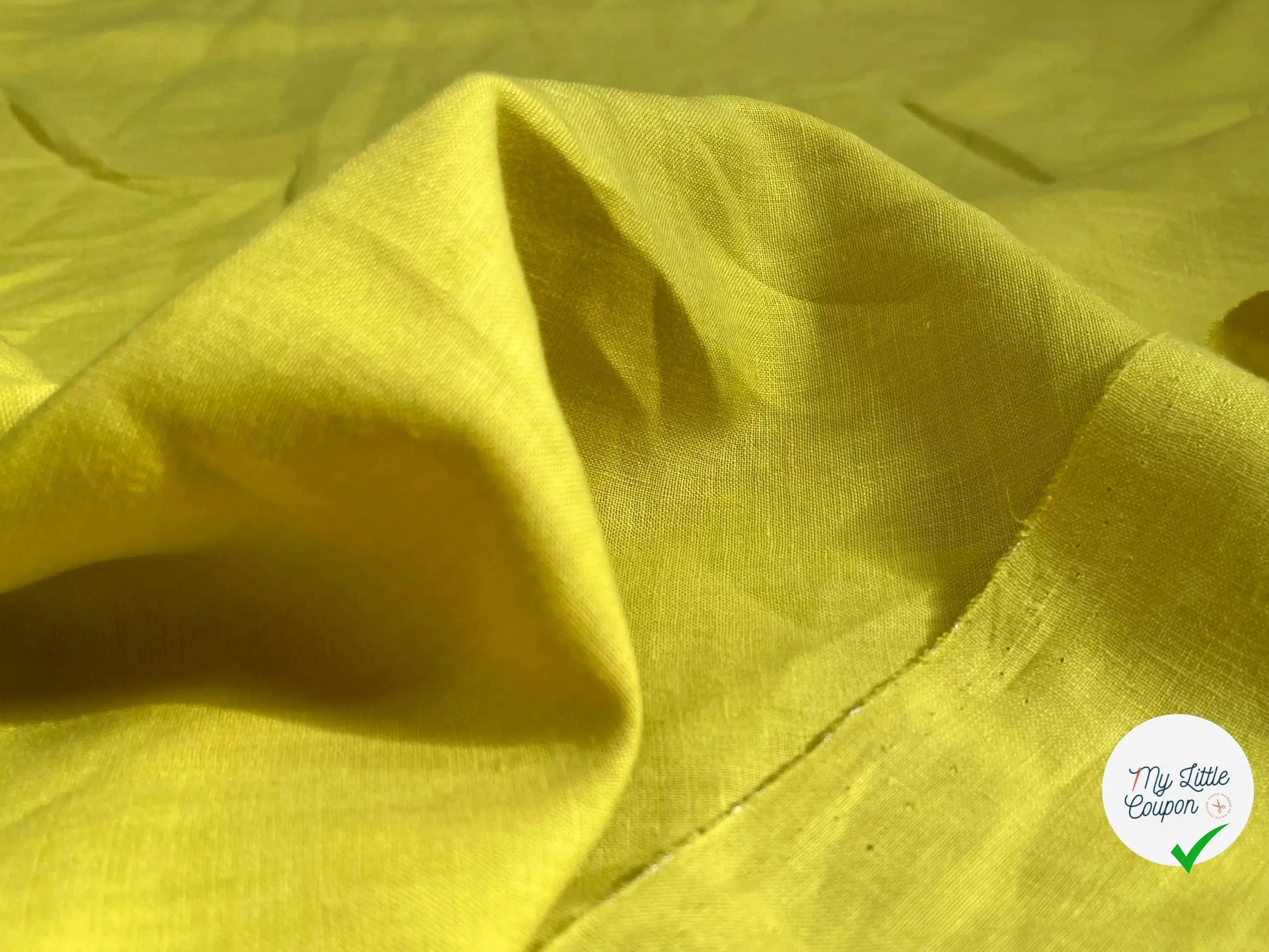 (Chute) LIN UNI 100% LIN U202 JAUNE GAZANIA - My Little Coupon