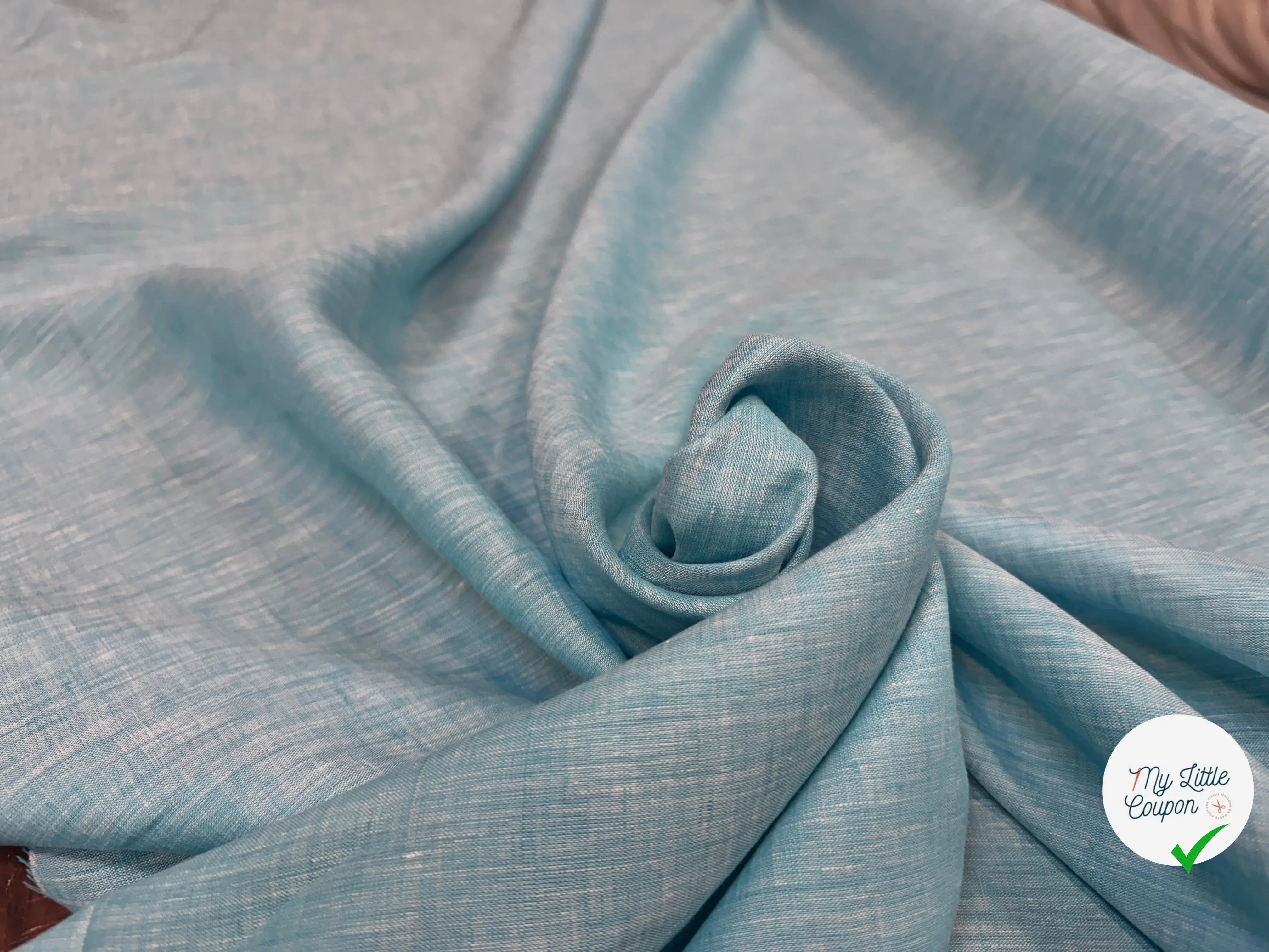 LIN UNI BLEU TURQUOISE OCÉAN - My Little Coupon