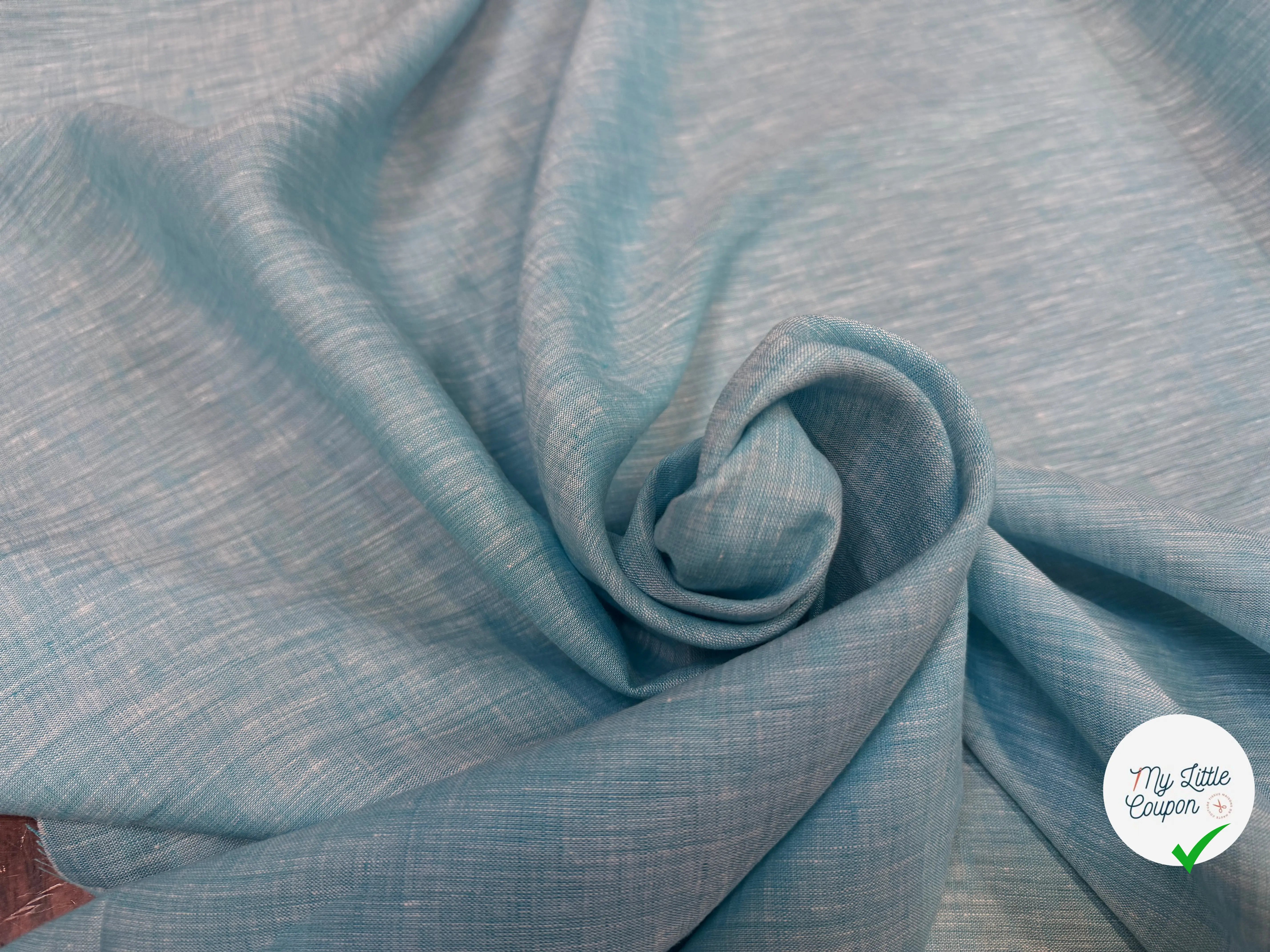 LIN UNI BLEU TURQUOISE OCÉAN - My Little Coupon