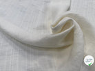 LIN VISCOSE BLANC SUPERBE TENUE RAYURES - My Little Coupon