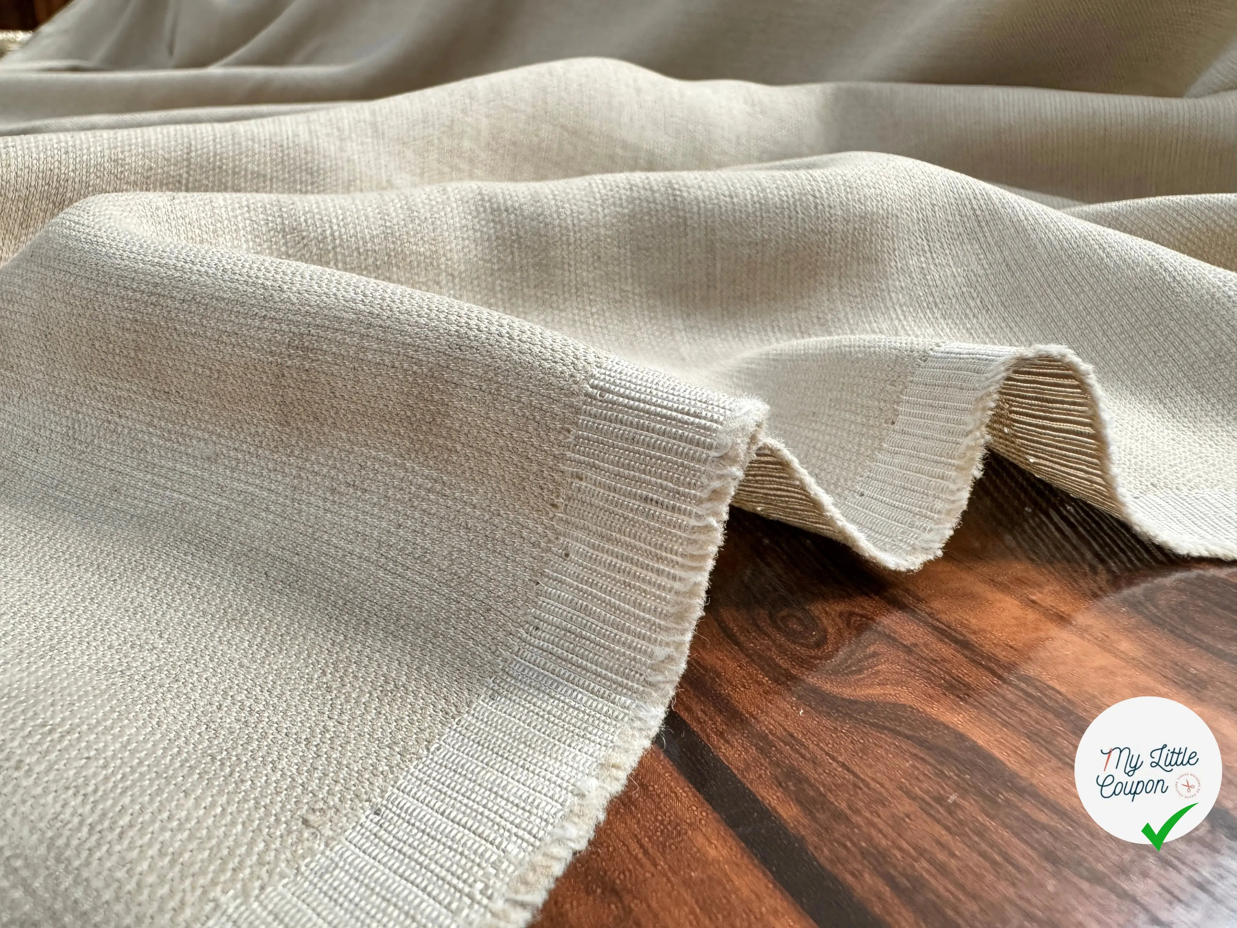 LIN VISCOSE LUISANT BEIGE - My Little Coupon