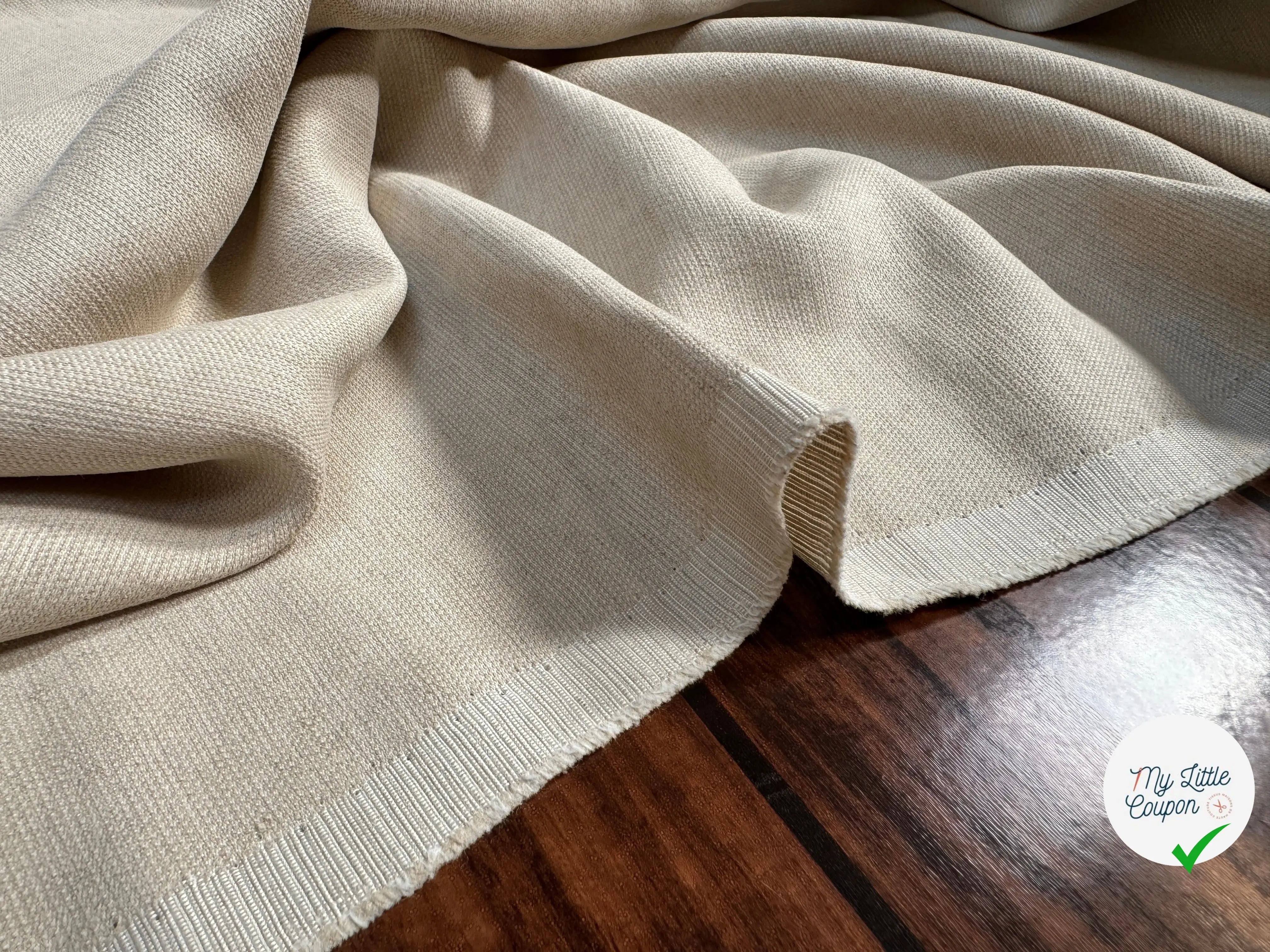 LIN VISCOSE LUISANT BEIGE - My Little Coupon