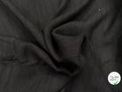 LIN VISCOSE NOIR SUPERBE TENUE RAYURES - My Little Coupon