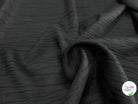 LIN VISCOSE SOIE NOIR ÉFFET PLISSÉ 66% LIN - My Little Coupon