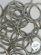 LOT DE 2 ANNEAUX CEINTURE ARGENTE 40MM - My Little Coupon