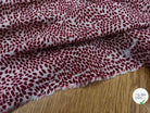 LUREX  YORYU FOND BLANC FEUILLE ROUGE - My Little Coupon