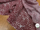LUREX  YORYU FOND BLANC FEUILLE ROUGE - My Little Coupon