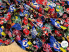 LUREX YORYU FOND NOIR FLEURS MULTICOLOR - My Little Coupon