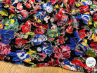LUREX YORYU FOND NOIR FLEURS MULTICOLOR - My Little Coupon