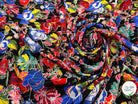 LUREX YORYU FOND NOIR FLEURS MULTICOLOR - My Little Coupon