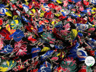 LUREX YORYU FOND NOIR FLEURS MULTICOLOR - My Little Coupon