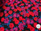LUREX YORYU FOND NOIR ROSE ROUGE ET VIOLET - My Little Coupon