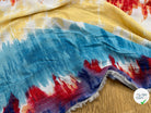 LUREX  YORYU TIE AND DYE MULTICOLORS BLEU/ROUGE/BEIGE - My Little Coupon