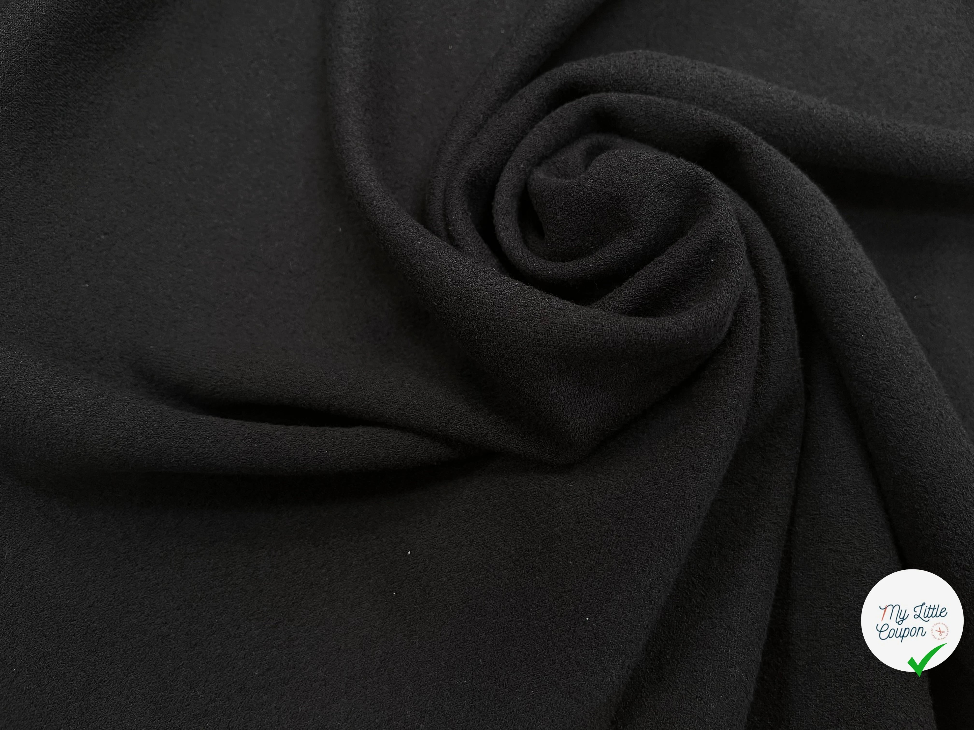 MAILLE 50% VISCOSE BLACK 148CM - My Little Coupon