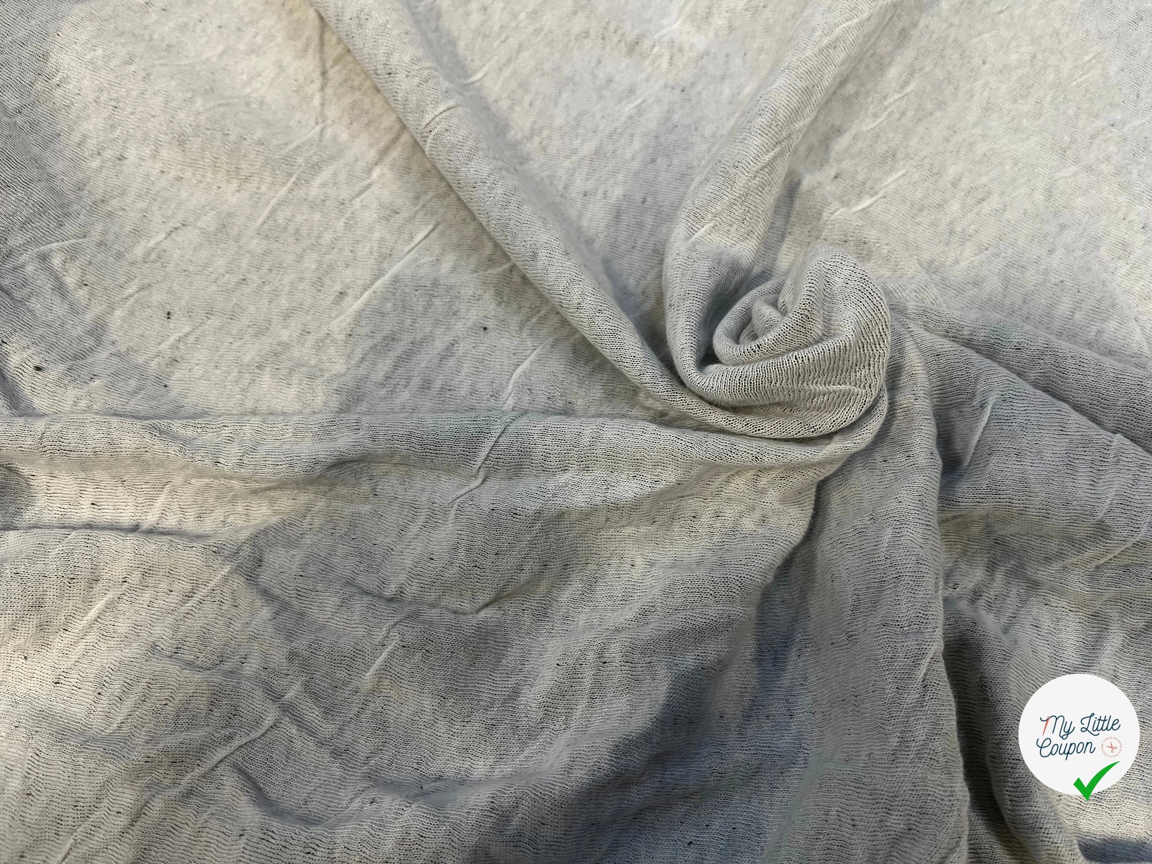 MAILLE COTON CONTRECOLLÉE ULTRA STRETCH NOIR ET BLANC - My Little Coupon