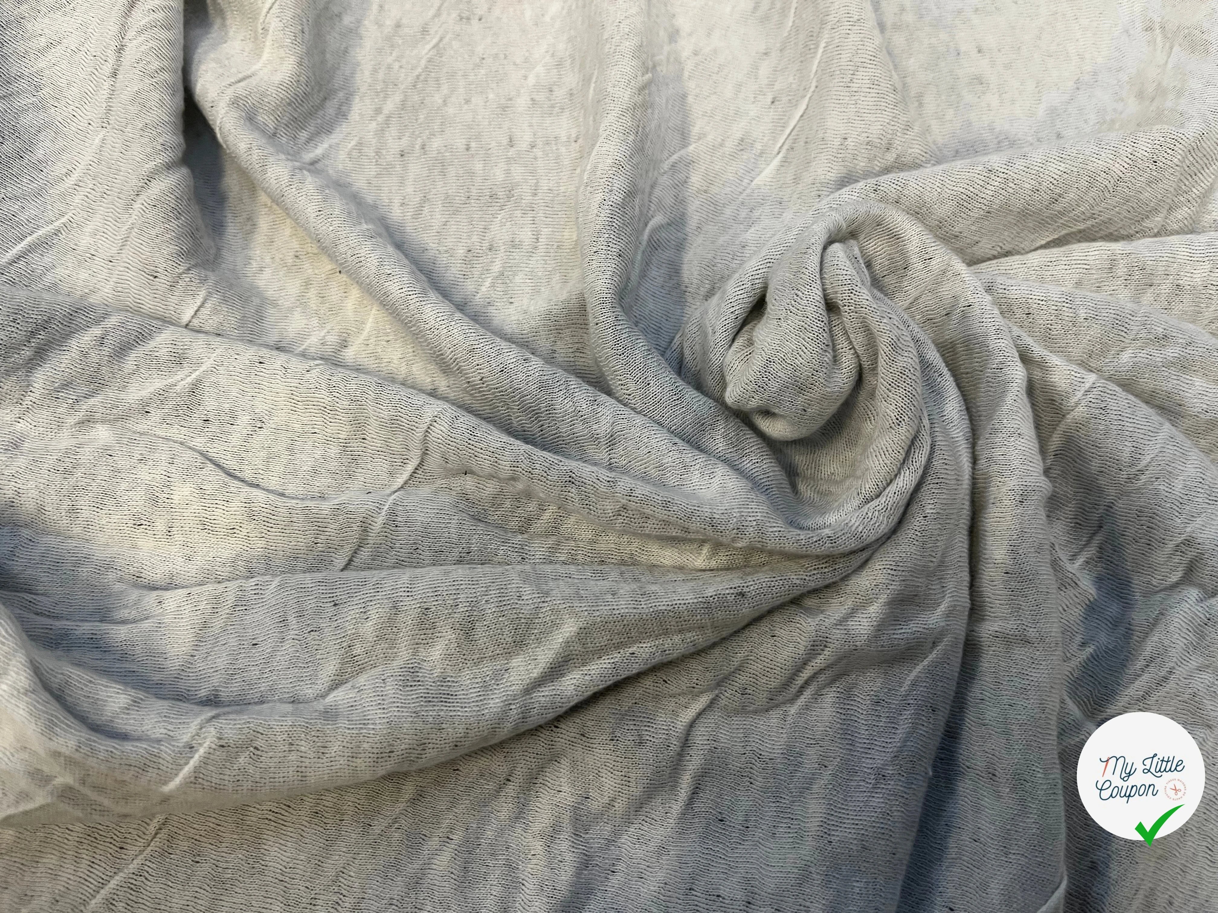MAILLE COTON CONTRECOLLÉE ULTRA STRETCH NOIR ET BLANC - My Little Coupon