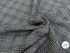 MAILLE COTON LOURDE PRINCE DE GALLES GRIS BLANC NOIR - My Little Coupon