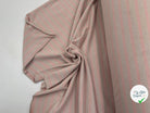 MAILLE COTON LOURDE RAYURES ROSES FOND GRIS - My Little Coupon - tissu - coudre