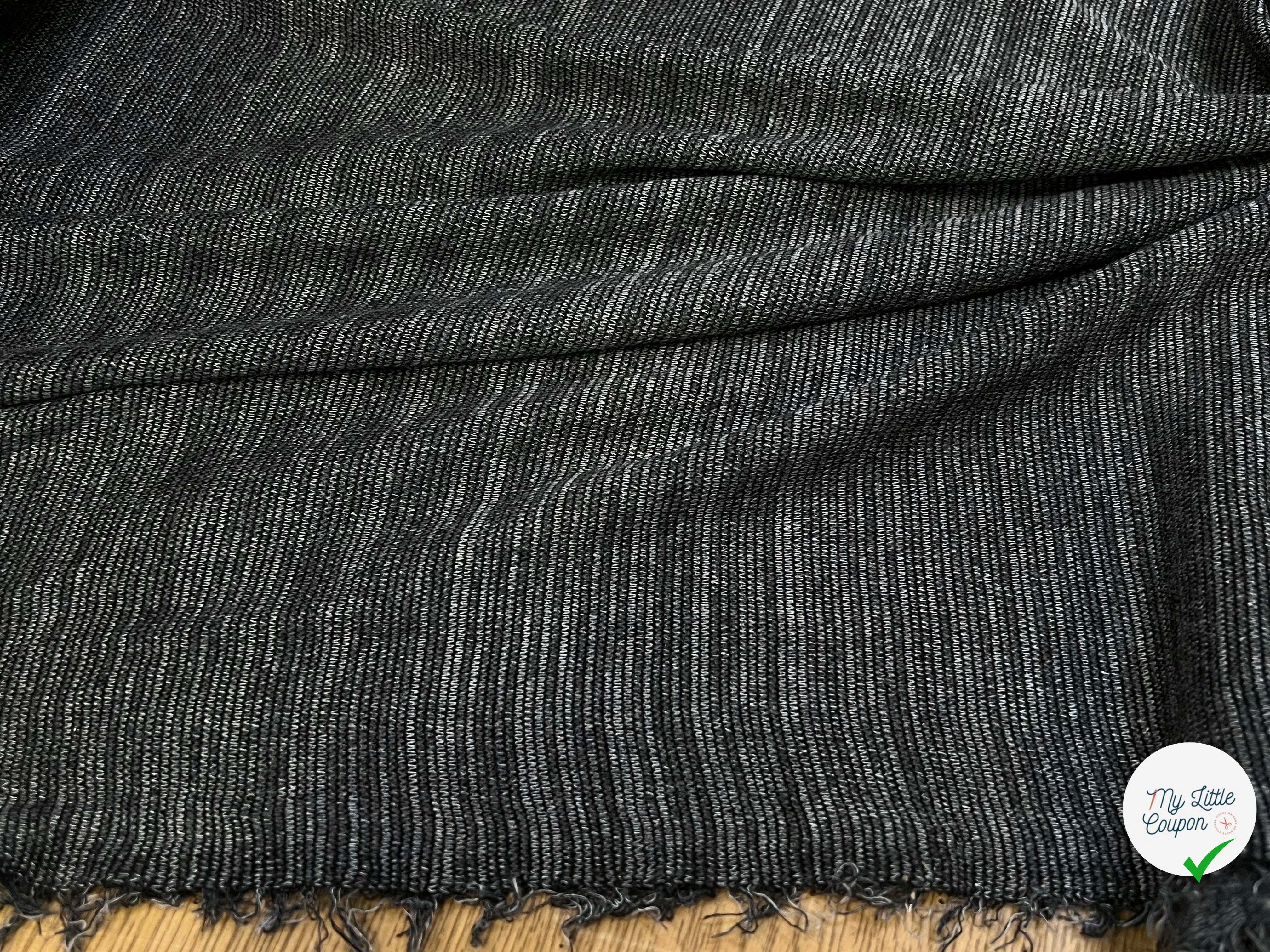 MAILLE COTON ULTRA STRETCH GRIS 150CM - My Little Coupon