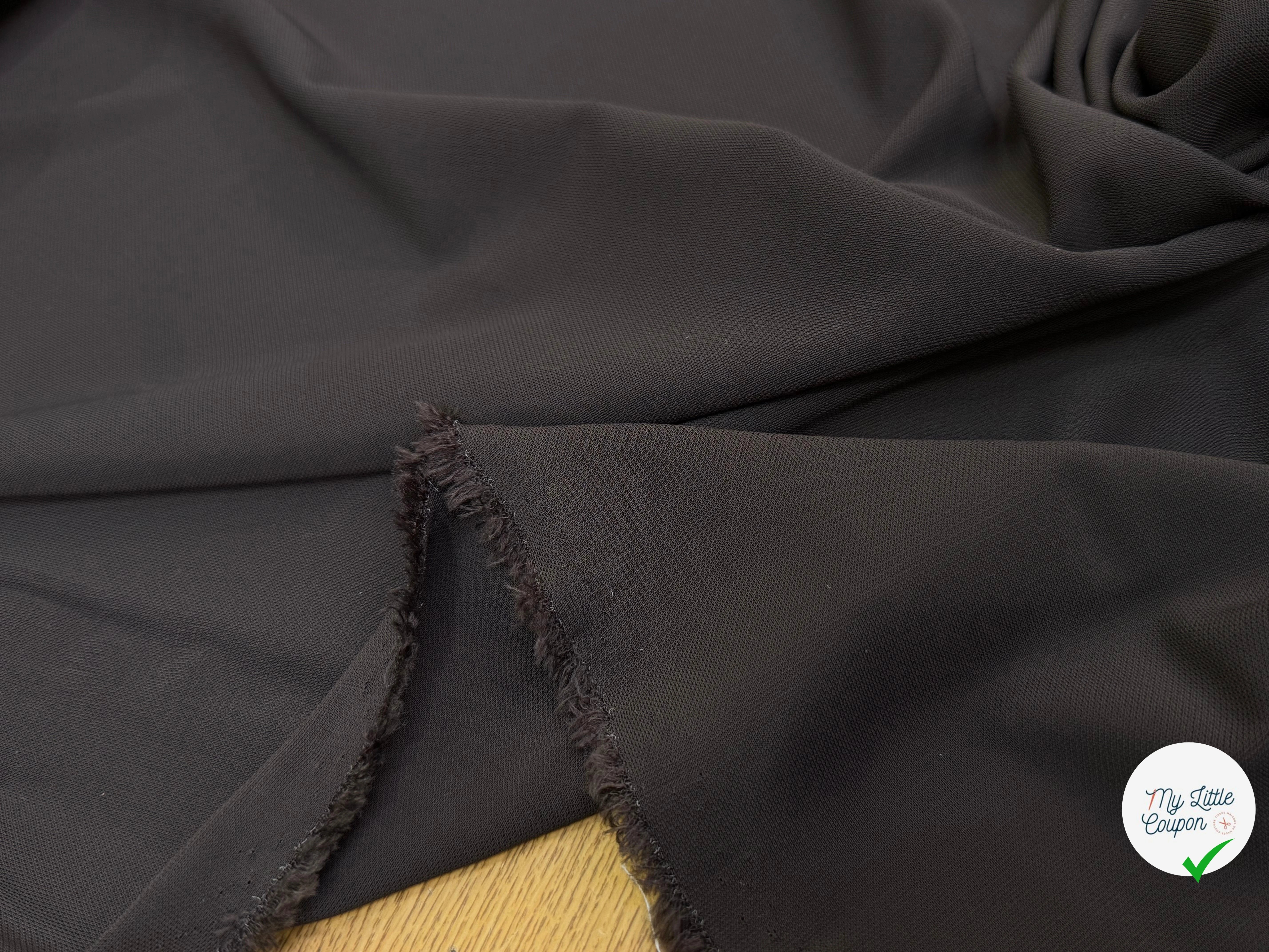MAILLE CREPÉE STRETCH MARRON NOISETTE - My Little Coupon
