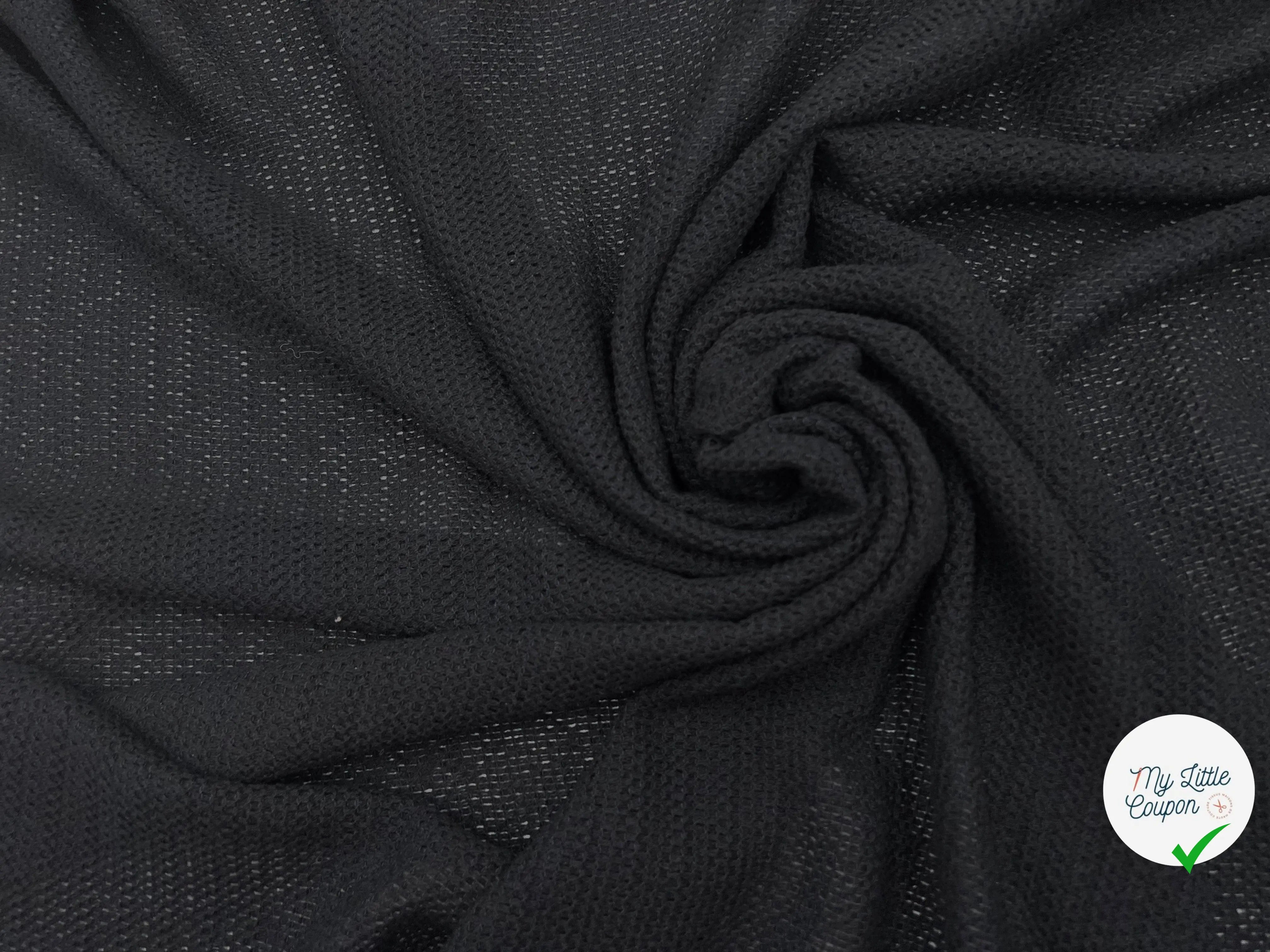 MAILLE DE LAINE FAÇON TRICOT - My Little Coupon - tissu - coudre