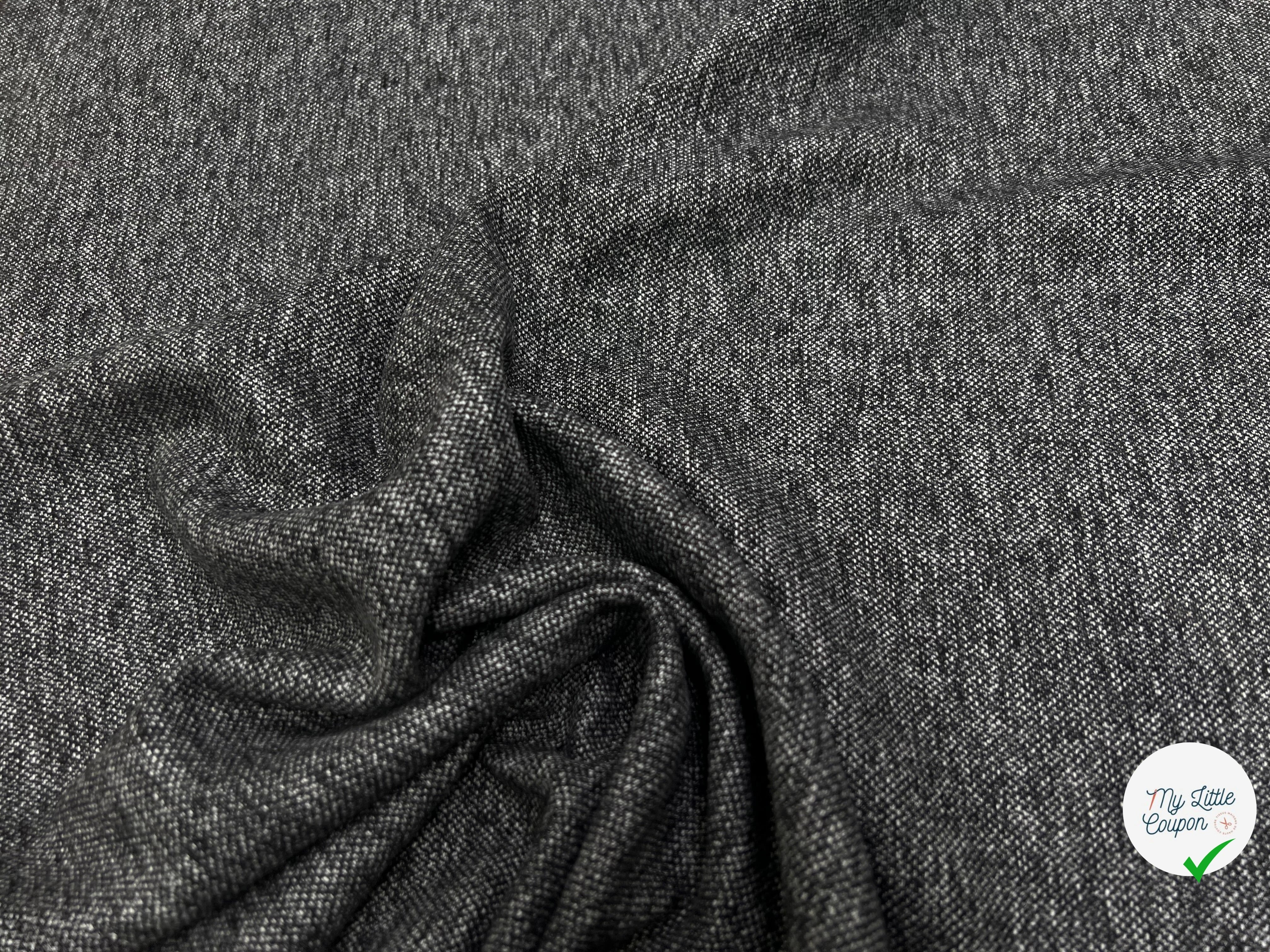 MAILLE DE LAINE LOURDE NOIRE ET BLANCHE - My Little Coupon