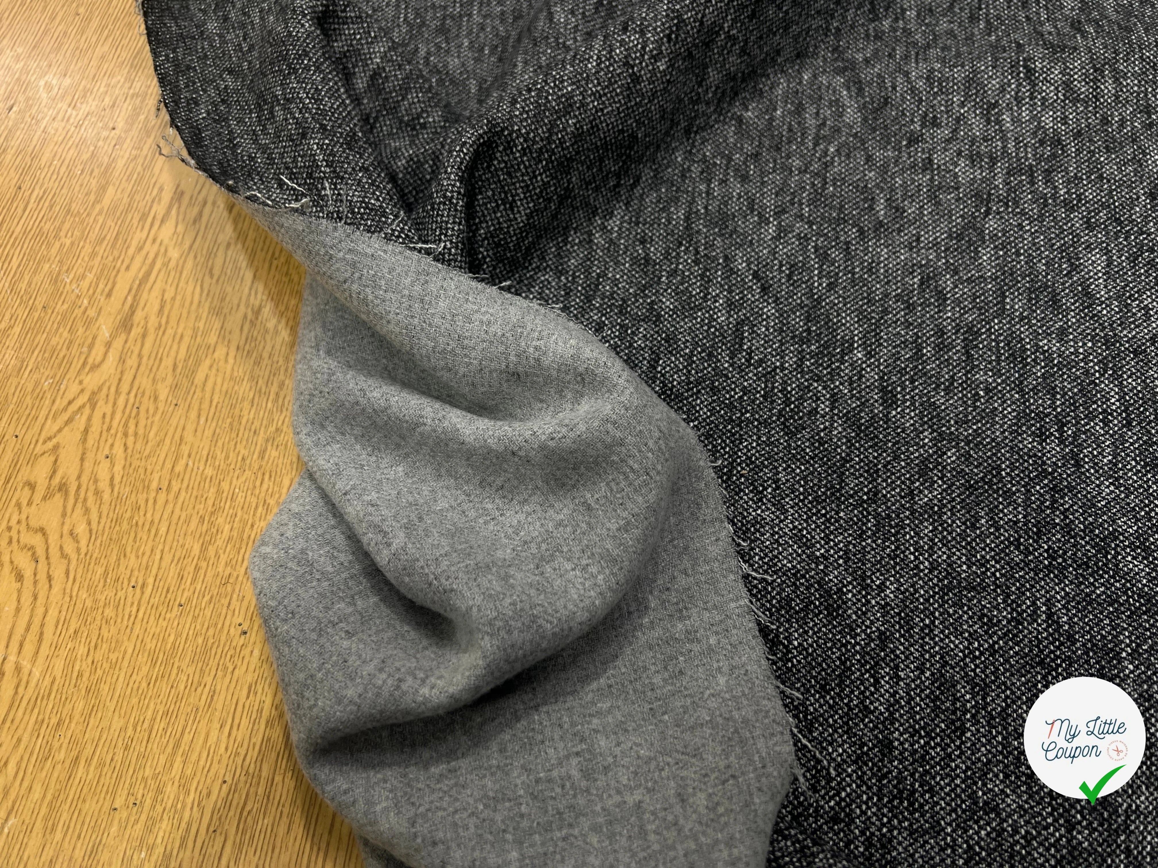MAILLE DE LAINE LOURDE NOIRE ET BLANCHE - My Little Coupon