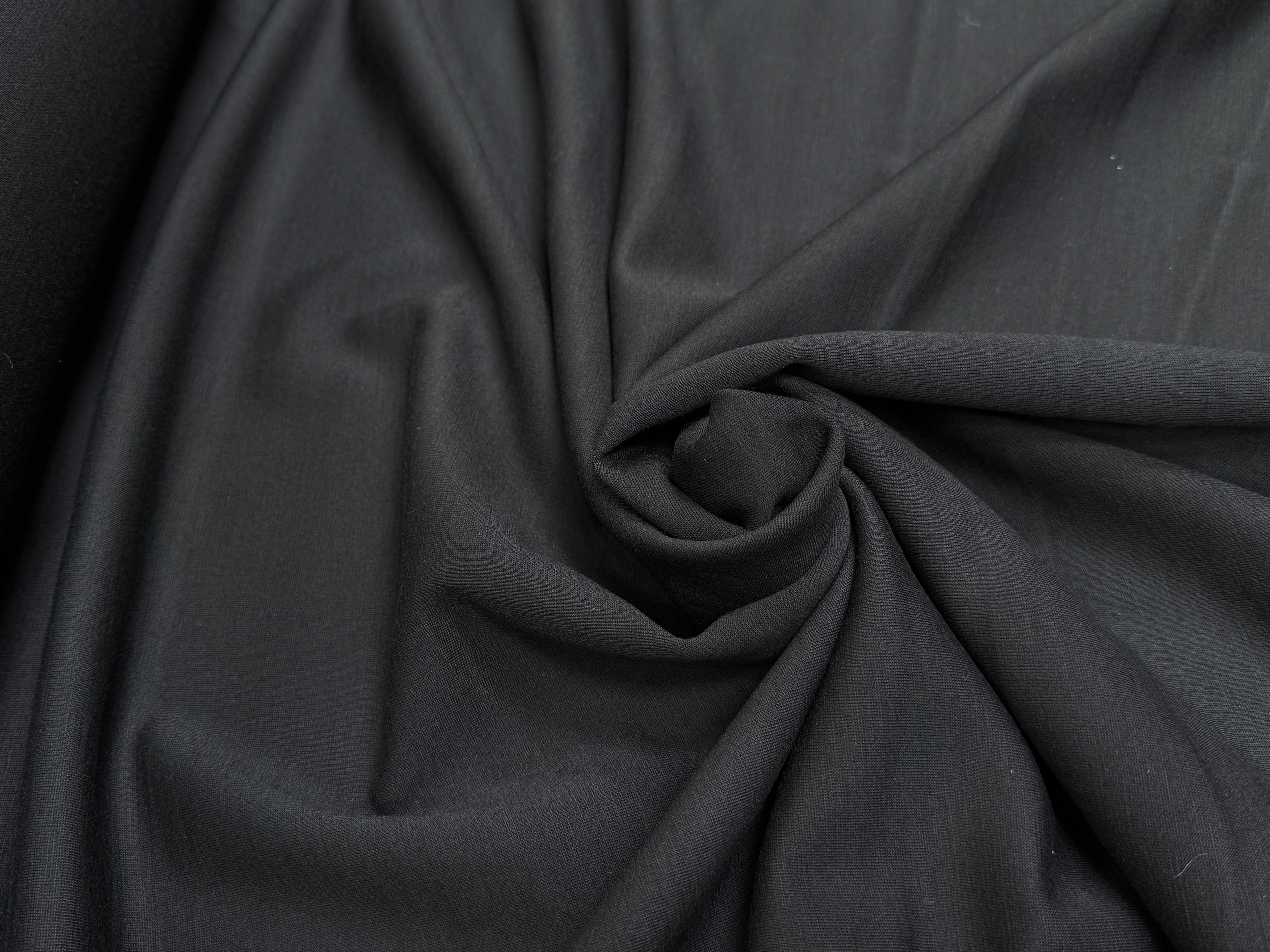 MAILLE DE LAINE LOURDE TRÈS BELLE TENUE NOIRE - My Little Coupon