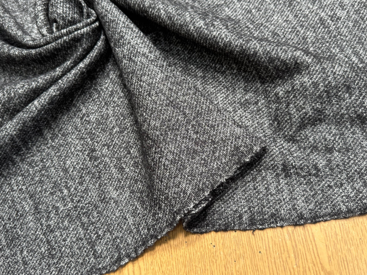 MAILLE DE LAINE TISSÉE ULTRA STRETCH GRIS CHINÉ - My Little Coupon