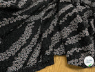 MAILLE DIAMANT ESPRIT FESTIF ARGENT FOND NOIR - My Little Coupon