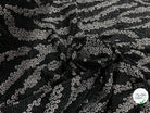 MAILLE DIAMANT ESPRIT FESTIF ARGENT FOND NOIR - My Little Coupon