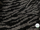 MAILLE DIAMANT ESPRIT FESTIF ARGENT FOND NOIR - My Little Coupon