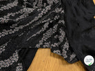 MAILLE DIAMANT ESPRIT FESTIF ARGENT FOND NOIR - My Little Coupon