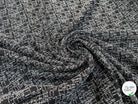 MAILLE EFFET GRUNGE MOUCHETÉE NOIR&BLANC - My Little Coupon