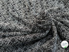 MAILLE EFFET GRUNGE MOUCHETÉE NOIR&BLANC - My Little Coupon