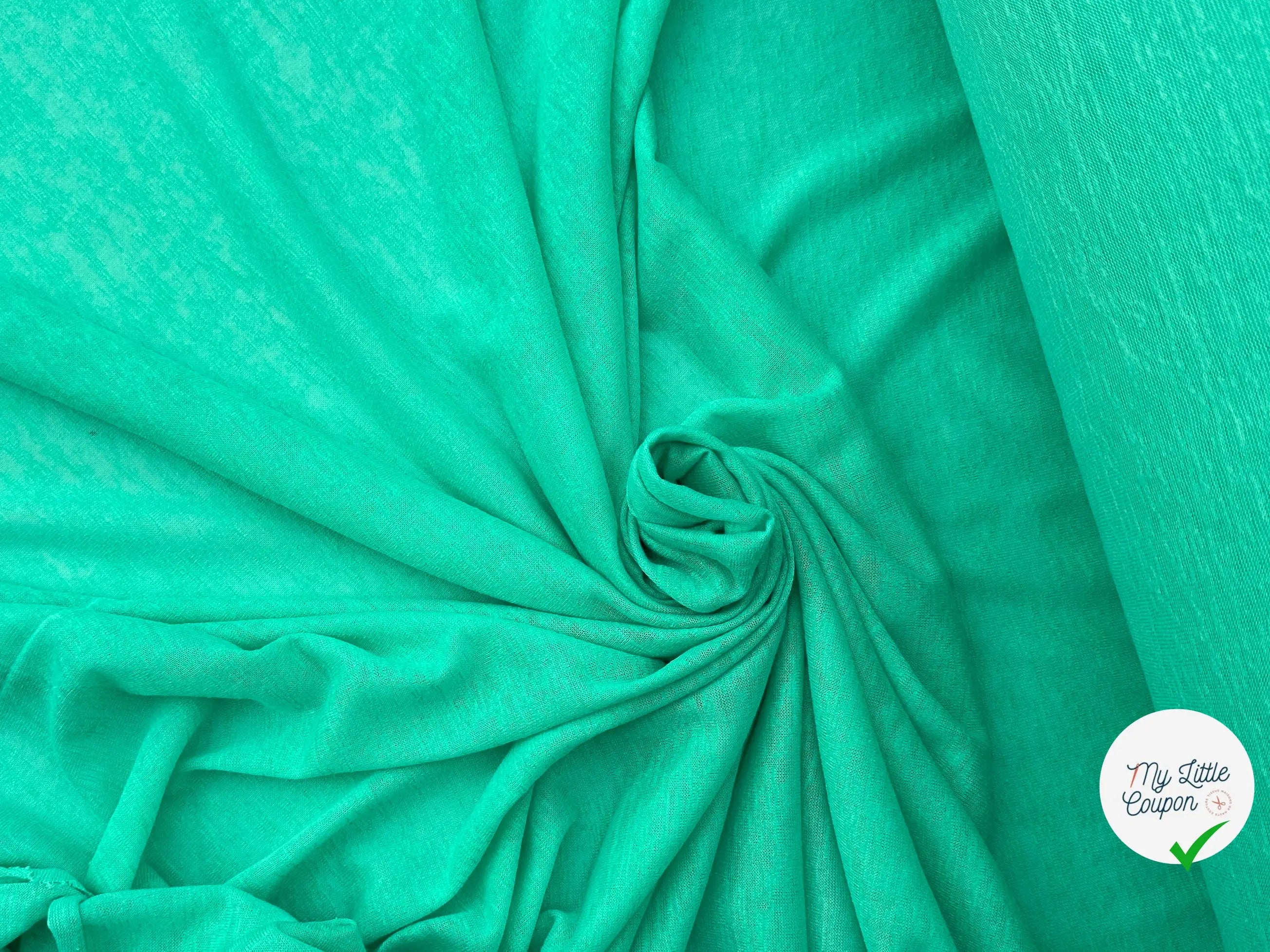 MAILLE EFFET LIN AQUA SKY & MAILLE EFFET LIN GRIS MARBRÉ - My Little Coupon