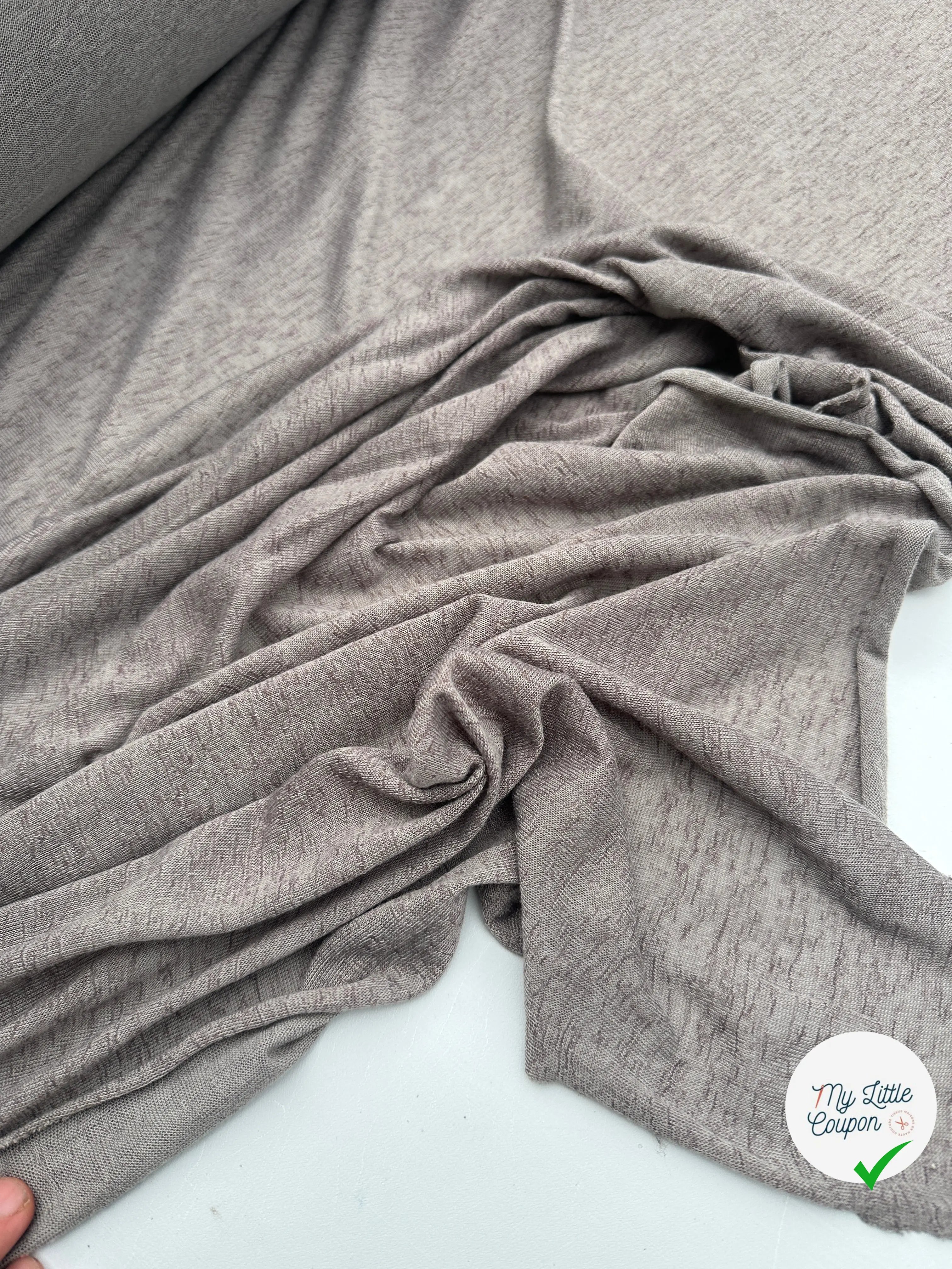 MAILLE EFFET LIN GRIS MARBRÉ MLC INTERN