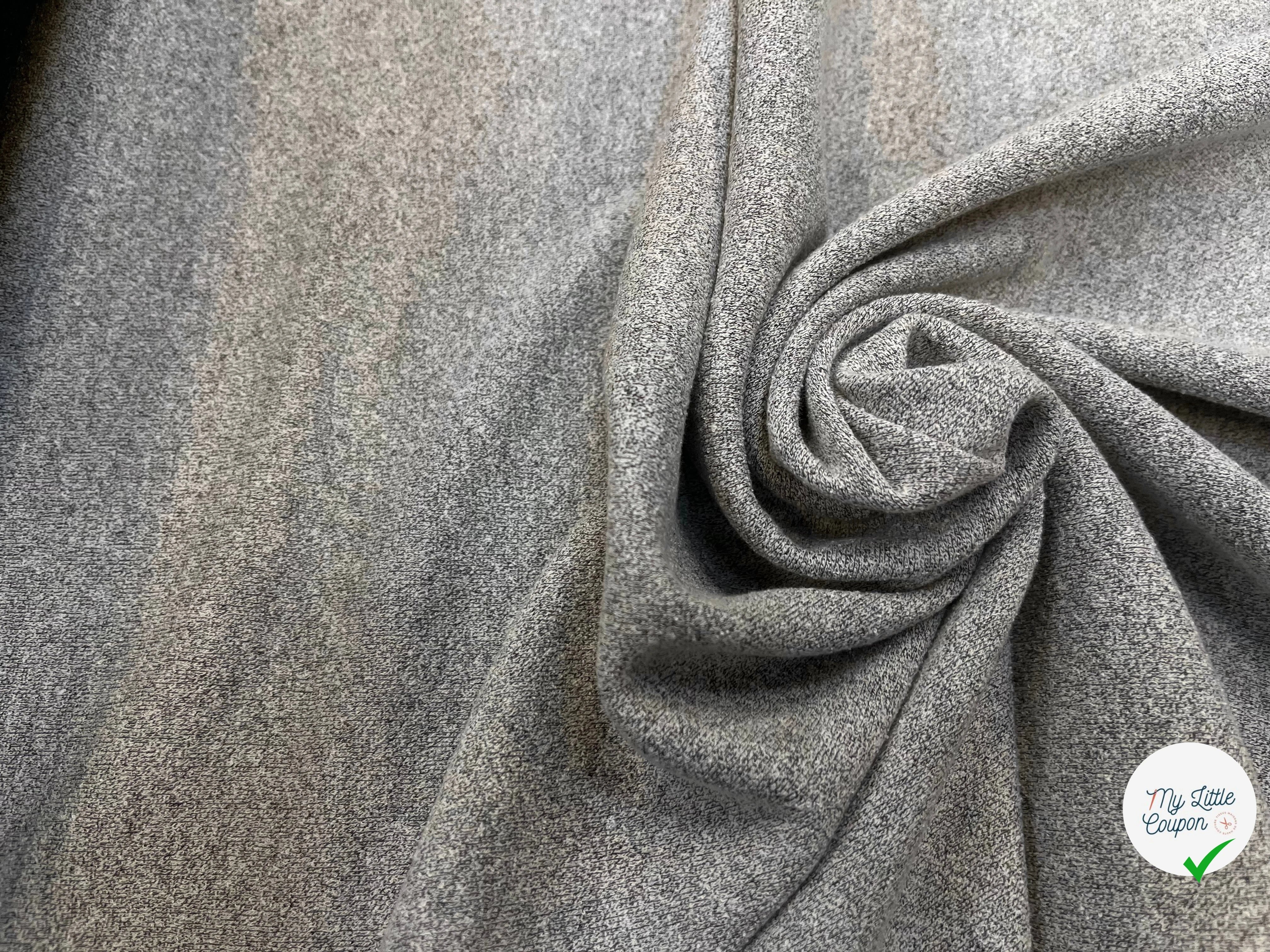 MAILLE ÉPONGE GRIS CHINÉE 150CM - My Little Coupon