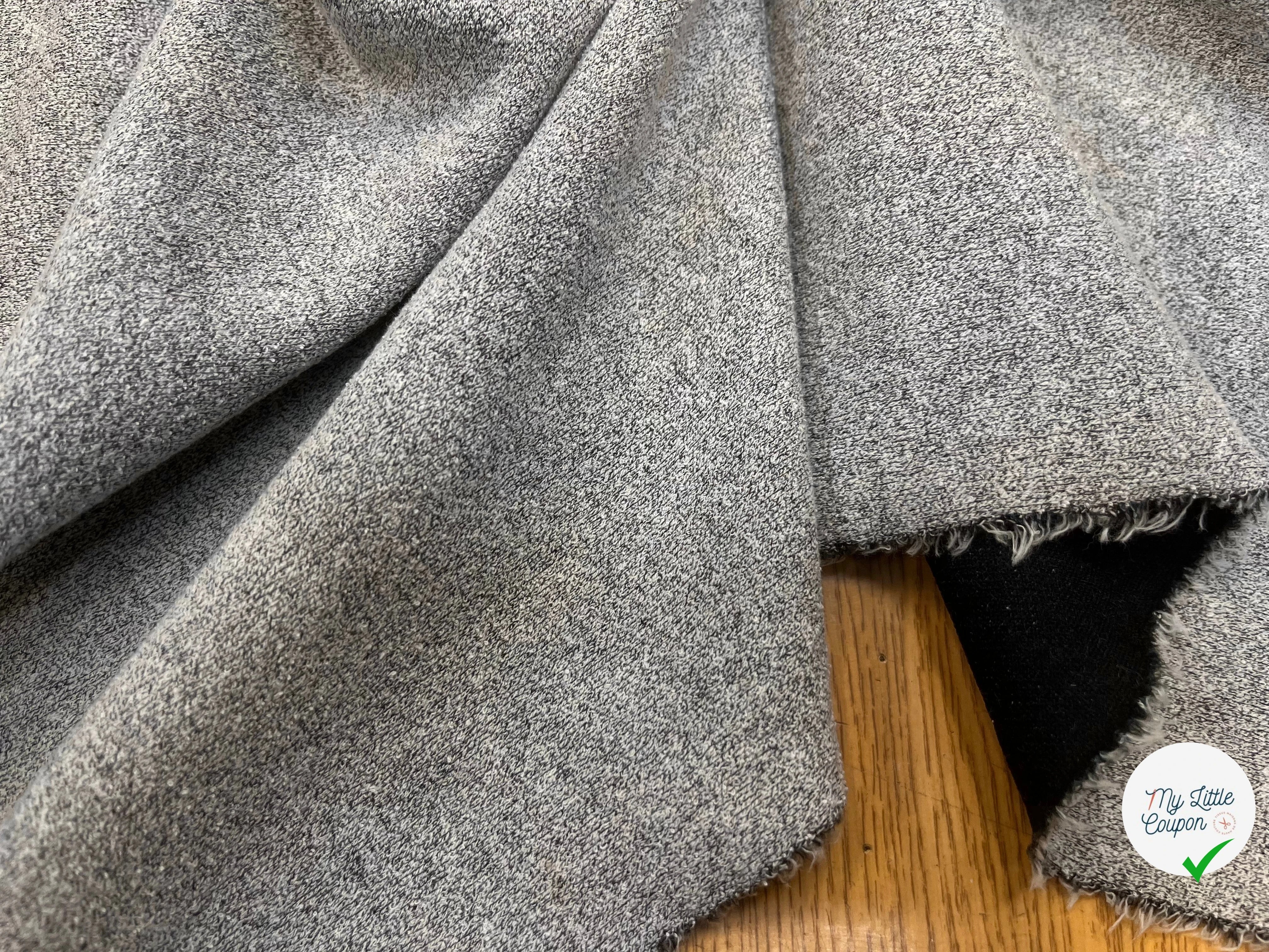 MAILLE ÉPONGE GRIS CHINÉE 150CM - My Little Coupon