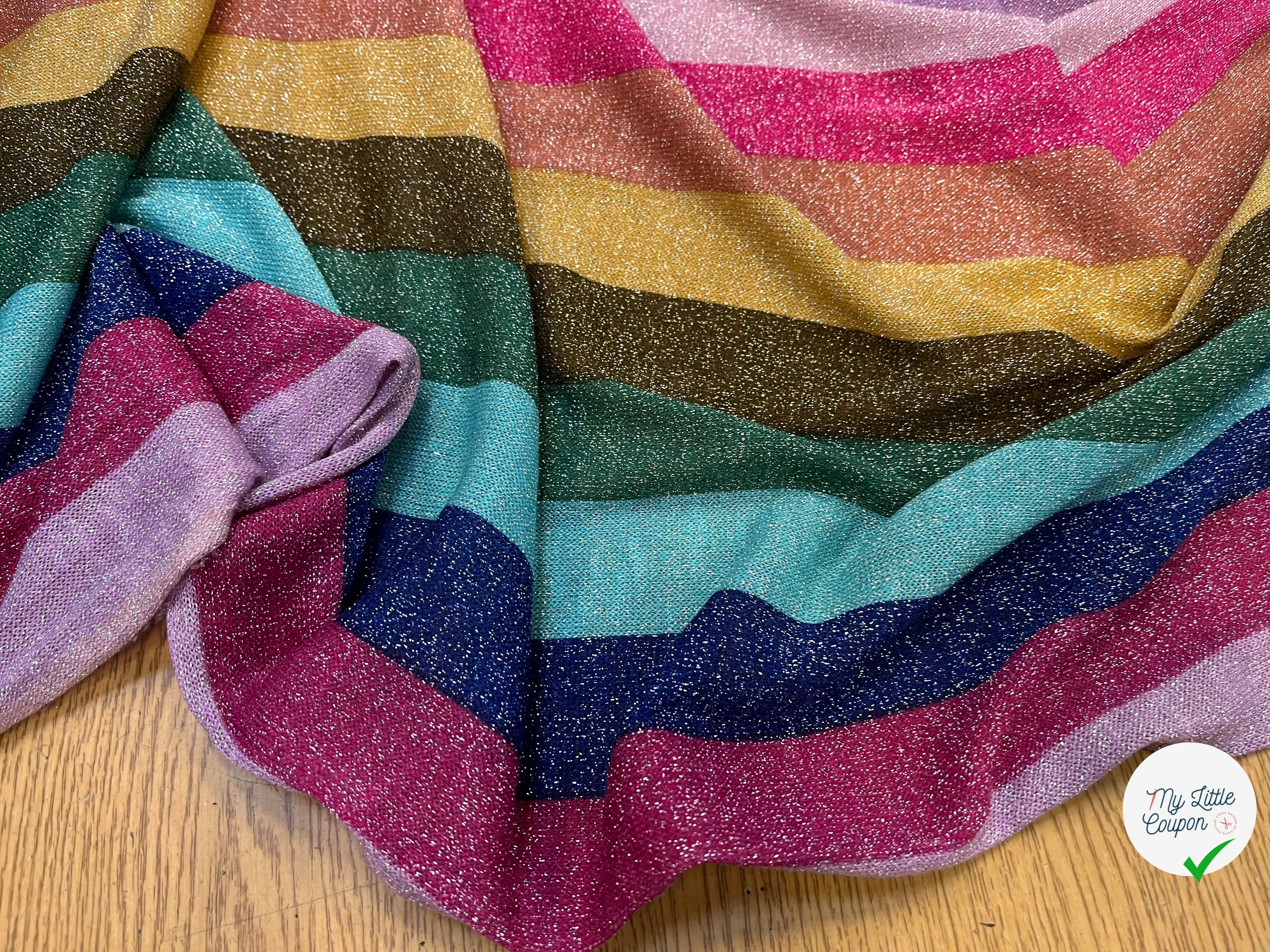 MAILLE FESTIVE MULTICOLORES BRILLANTE - My Little Coupon