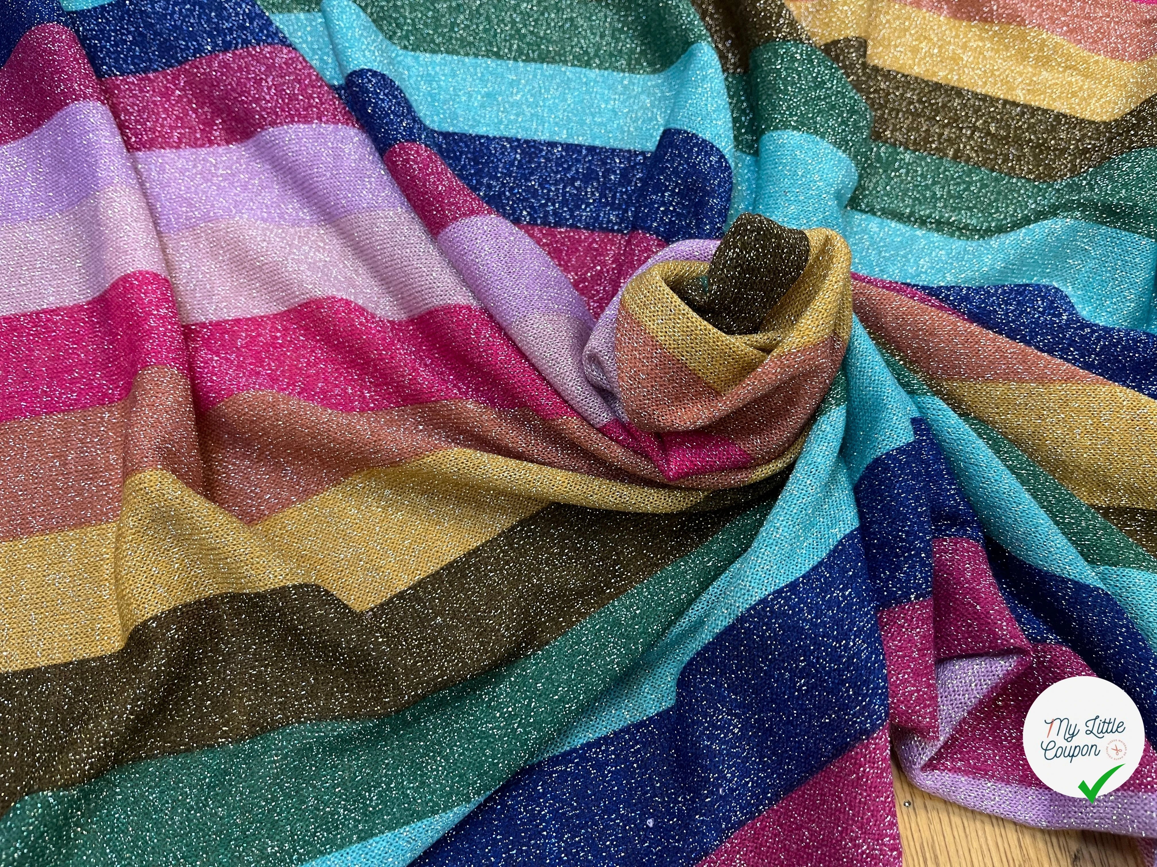 MAILLE FESTIVE MULTICOLORES BRILLANTE - My Little Coupon