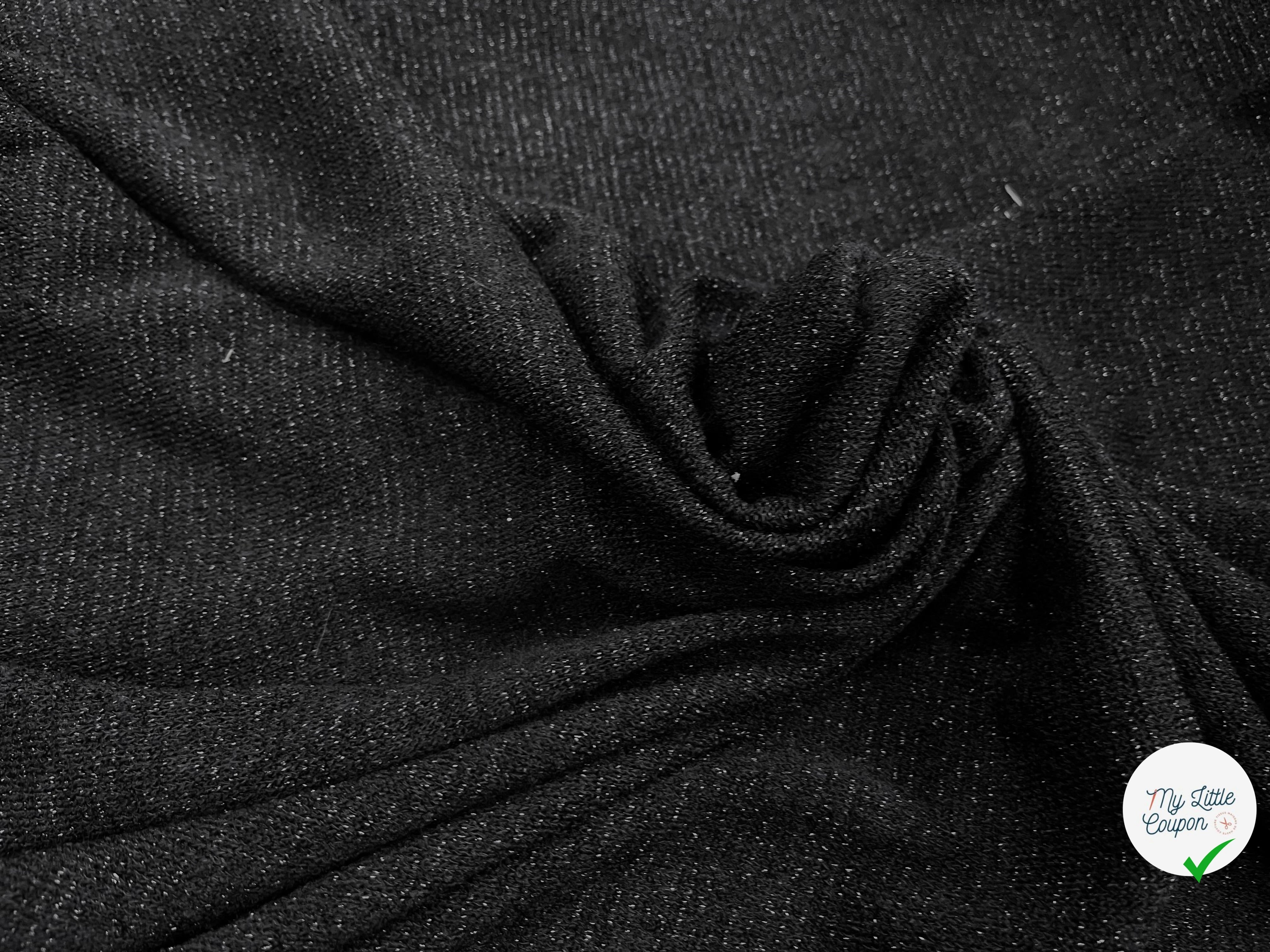 MAILLE FÊTE NOIR LÉGÈREMENT BRILLANTE - My Little Coupon