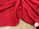 MAILLE FÊTE ROUGE CORAIL LÉGÈREMENT BRILLANTE - My Little Coupon